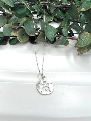 Nautical - Maine  - Small Sand Dollar Necklace