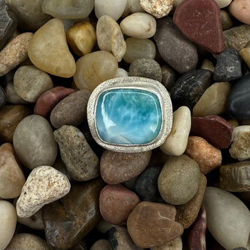 One of a Kind - Larimar Ring Size 9.5