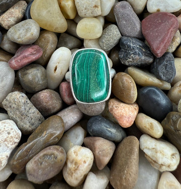 One of a Kind - Malachite Ring Size 5.25