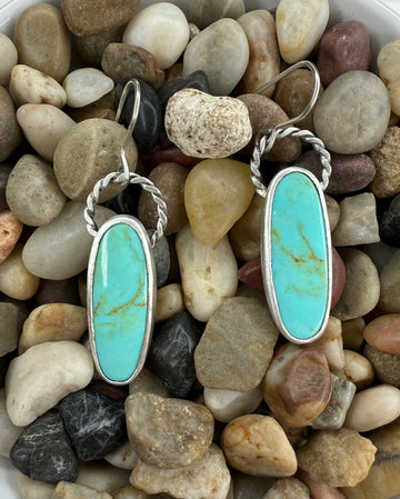 One of a Kind - Kingman Turquoise Earrings