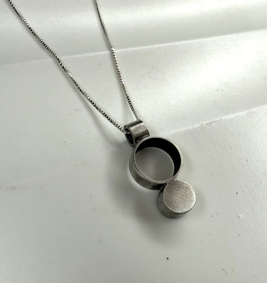 Minimalism Collection - Button Tube Necklace