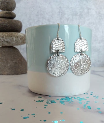 Botanicals Collection - Contemporary Sterling Silver Earrings - V5 - MARTINIJewels